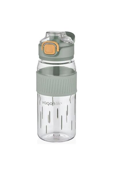 Vagonlife 550ml Rahat İçim Desenli Silikon Gövde Kilitlenebilir Kapaklı Polik...