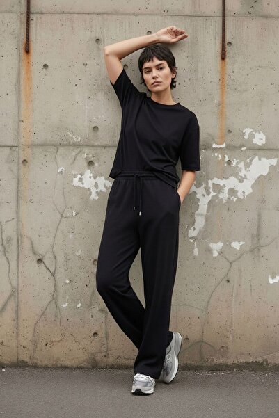 royal prime Women's Crew Neck Short Sleeve Modal Two-Piece Set