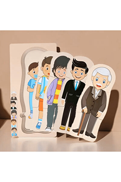 wood toys Puzzle educațional din lemn stratificat – Anatomia corpului uman, B...