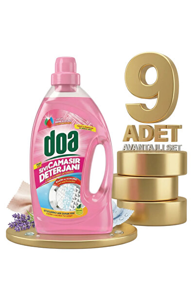 Doa Sıvı Çamaşır Detarjanı Yünlü Ve Narinler 9x2700 Ml