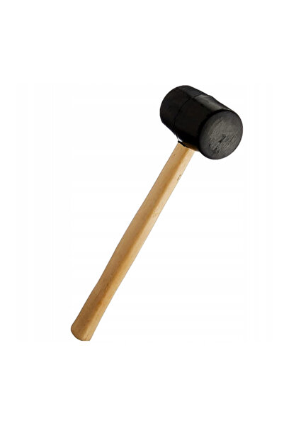 zola Rubber hammer, wooden handle, length 26 cm