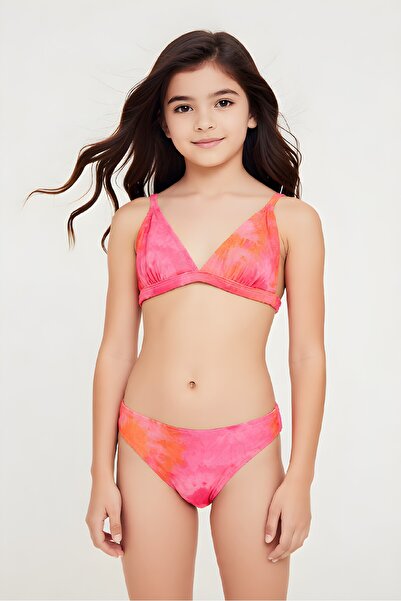 Estiva طقم بيكيني بقصة مثلثية منقوش للفتيات