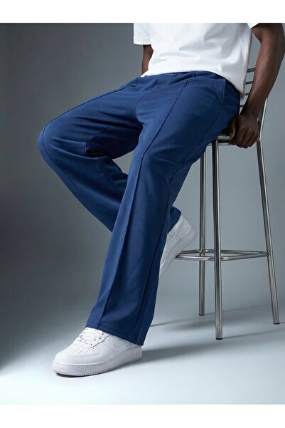 KHAYN بنطلون رياضي رجالي فضفاض Y ملمس ناعم بخصر مطاطي K1045ÇE