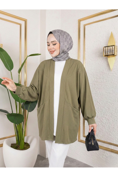 Generic Brand Pocket Detail Atlas Cardigan-Light Khaki