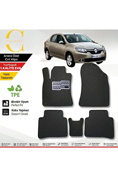 COLONY Renault Symbol 3 (2013+) Hücreli Premium 1.Kalite Eva Paspas Seti Pasp...