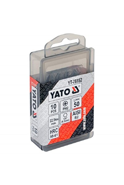 yato Set 10 Biti Cruce PH2 Lungi 50mm YT-78152