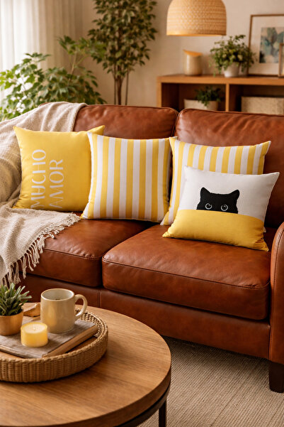 Evdek Dvostrano Štampano 4-dijelno Navlaka za jastuk 6EMD2