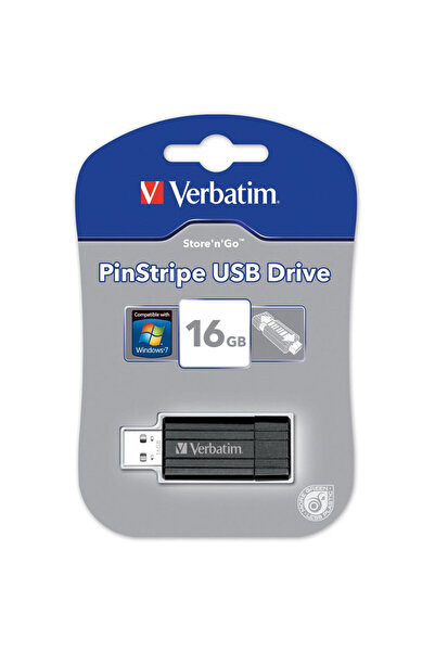 Verbatim Memorie USB Pin Stripe, 16 GB, USB 2.0