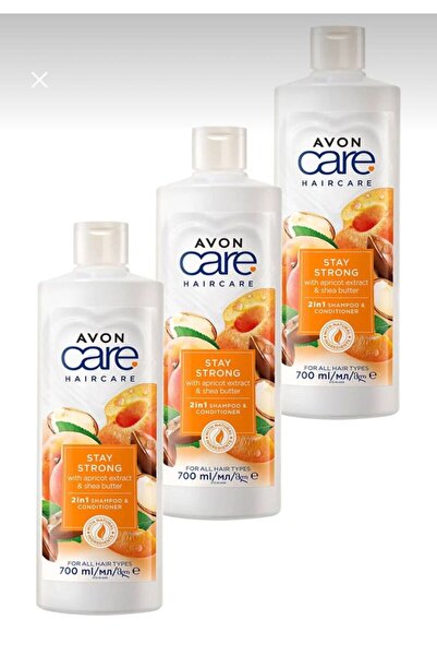 AVON Set 3x2 in 1 shampoo and conditioner with apricot extract and shea butter