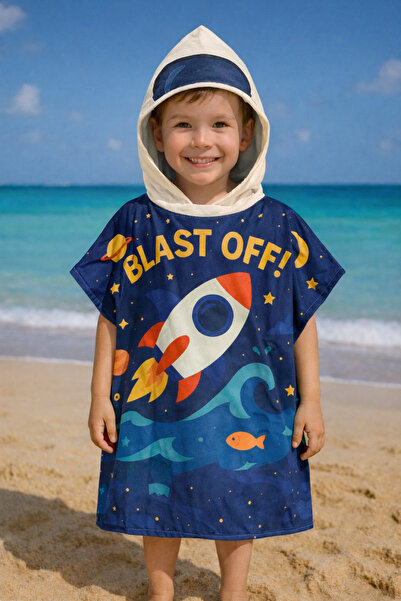 Dotamess Children's Poncho - Sea Towel - Beach Towel