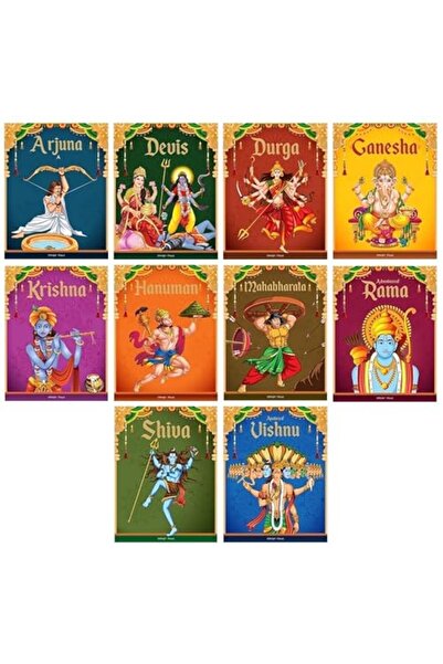 Wonder House Books حكايات من الأساطير الهندية (مجموعة من 10 كتب): كتب قصص للأ...