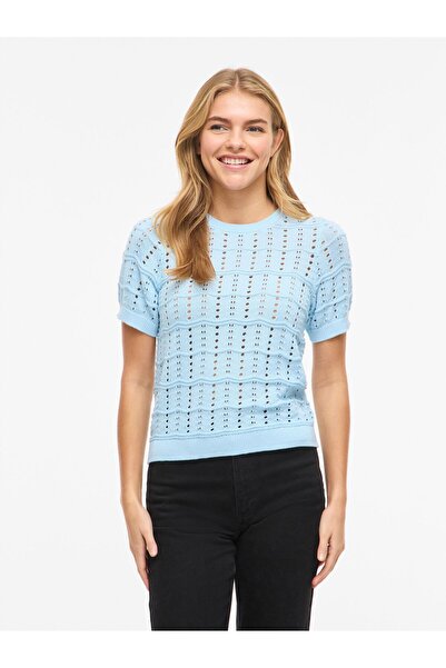 VILA Strickoberteil VISIDONA Kurzärmeliges