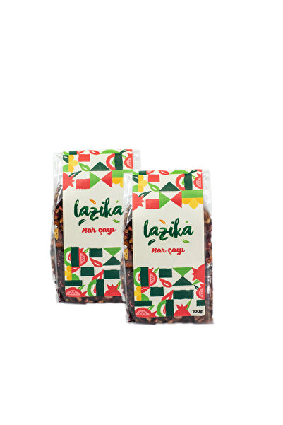 LAZİKA (Set of 2) Pomegranate Tea (100g)- Real Fruit Tea, Natural, Hibiscus, ...