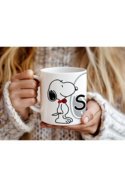 Beramussa Snoopy Köpek Figürlü ve Yazılı Kupa Bardak - Sevilen ve Sevimli Kar...