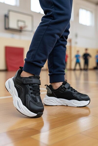 Cool Toti Orthopedic Unisex Kids Black Comfortable Sneakers