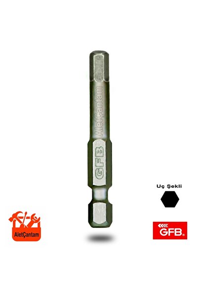 ALETÇANTAM Gfb 6 Mm Bits Uç Alyan Uç Vidalama Ucu Allen Matkap Ucu
