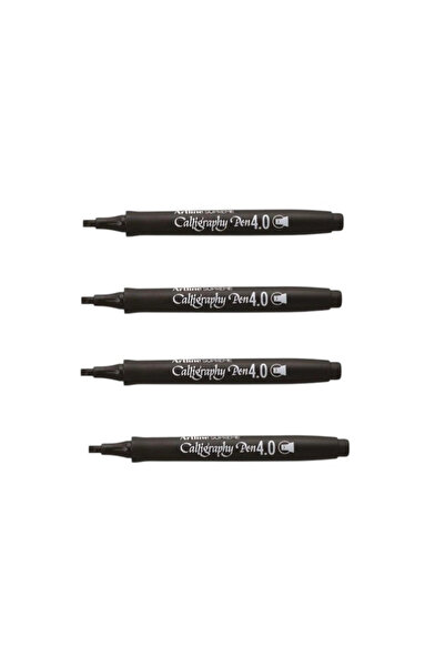 artline Supreme Calligraphy Pen 4.0 Black (4 Pieces)