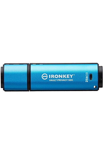 Kingston IronKey Vault Privacy 50, 64GB, USB 3.2, Albastru