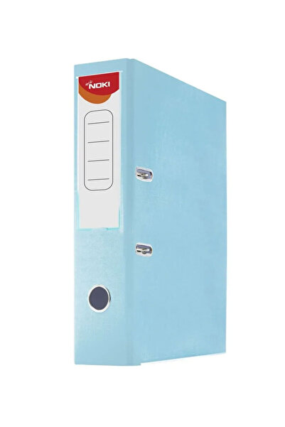 Noki Laminated Lever Arch File 7.5cm Light Blue