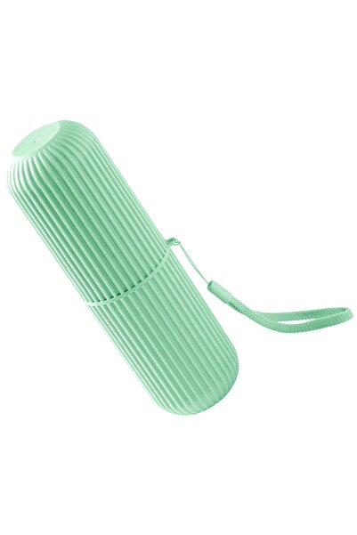 zola Travel toothbrush and toothpaste holder, plastic, 18.5 cm, green
