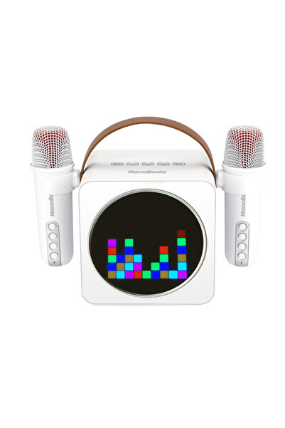 MSE MAGIC STAR NanoBeatz Mini Karaoke Speaker with Two Wireless Microphones, ...