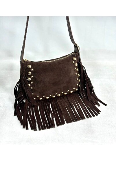 RAMAZAN YARDIMCI BAG COLLECTİON Women's Bag Genuine Suede Leather Tassel and ...