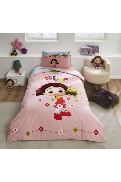 Özdilek Duvet Cover Set Ranforce Single Pembee Nıloya Ucurtma(L)