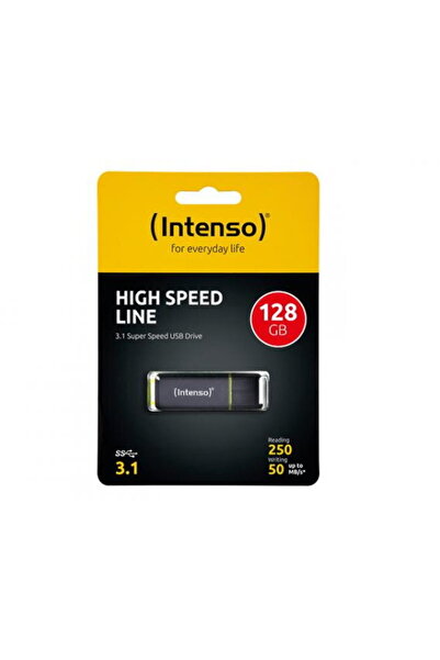 Intenso USB 128GB HIGHSPEED LINE black 3.1,Citire 250MB/s, Scriere 100MB/s