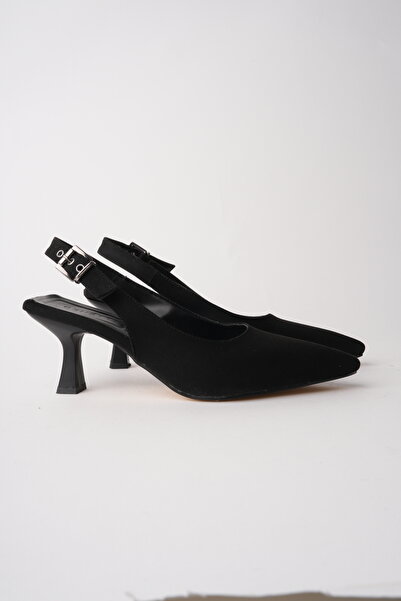 van heflin MIRENA Negru pentru femei cu vârf ascuțit piele întoarsă cu catara...