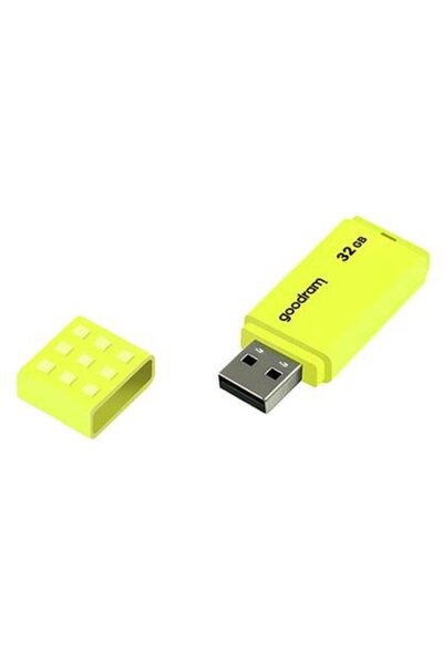 Goodram USB memory UME2 32GB USB 2.0 Yellow, Read 20 MB/s, Write 5 MB/s