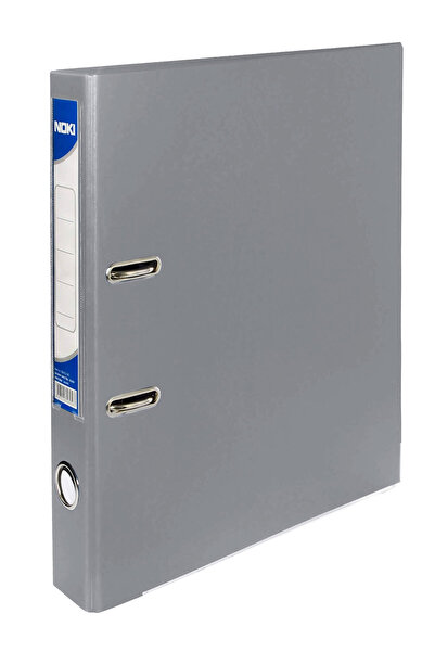 Noki Laminated Lever Arch File 5cm Grey