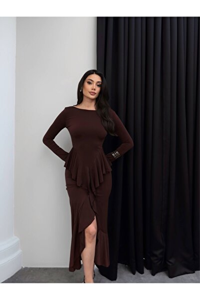 ESRAHELVACI Asymmetric Cut Flounce Dress