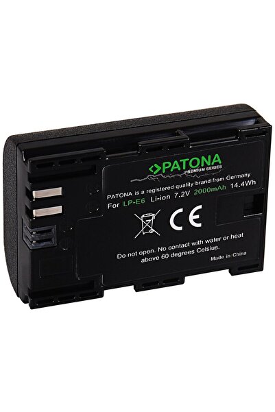 Patona Acumulator Premium LP-E6 2000mAh compatibil Canon EOS 5D Mark II III I...