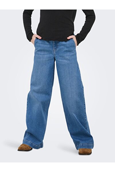 Kids Only Jeans mit weitem Bein KOGNEW Mittlere Taille Weiter Beinschnitt Jeans