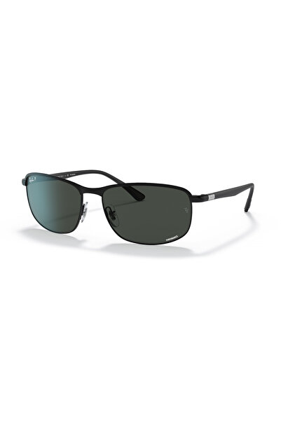 Ray-Ban RB 3671CH 186K8 60 Unisex Polarize Yastık Siyah Metal Güneş Gözlüğü