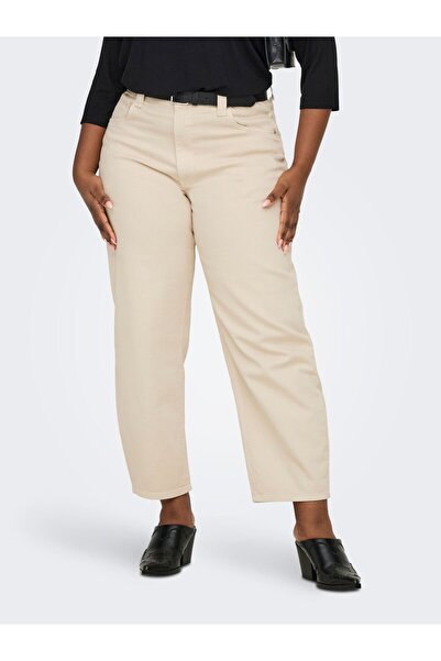 Only Carmakoma Ballon-Fit Jeans CARFRANKIE Hohe Taille Barrel Fit Knöchellang...