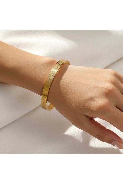 Açıkmeşe Ev Yaşam Ürünleri Ayetel Kürsi Bracelet Gold Stainless Steel Adjusta...