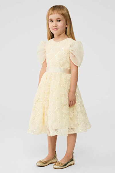Tyess BG Store Rochie Ecru pentru Fata