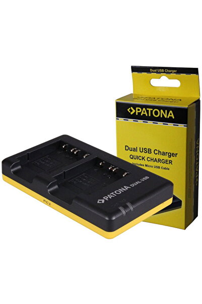 Patona Dual charger for Sony NP-BG1 DSC H55 H70 incl. Micro-USB cable