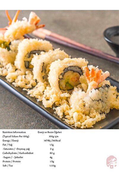 WELNA 🥢 Tempura Unu 1 kg | Çıtır Tempura Un Karışımı | Japonya Mutfağından Otantik Lezzet