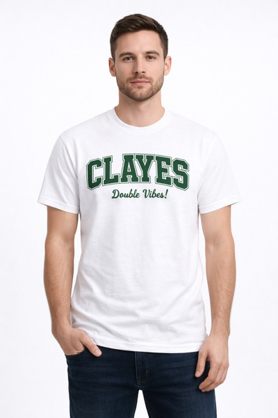 BEETON Clayes Double Vibes Printed Men's Tee 100% Cotton T-Shirt Oversized Cr...