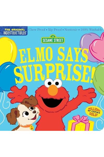 WorkMan غير قابل للتلف: شارع سمسم: إلمو يقول مفاجأة!: مقاوم للمضغ - مقاوم للت...