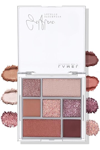 LAMEL Selflove Eyeshadow Palette - Organic, Matte & Shine Shimmers - Waterpro...