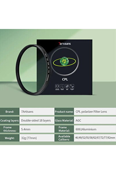 Other Filtru Polarizare Circulara 7Artisans CPL