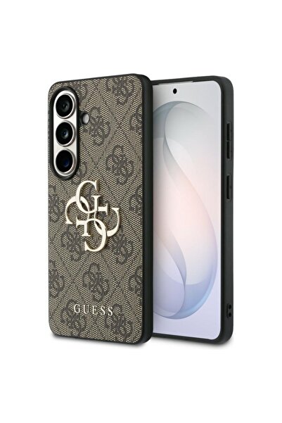 Guess Case for Samsung Galaxy S26, Hardcase 4G Big Metal Logo, Brown