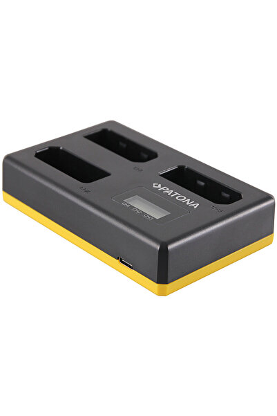 Patona Incarcator USB Triplu EN-EL14 cu ecran LCD compatibil Nikon CoolPix P7...