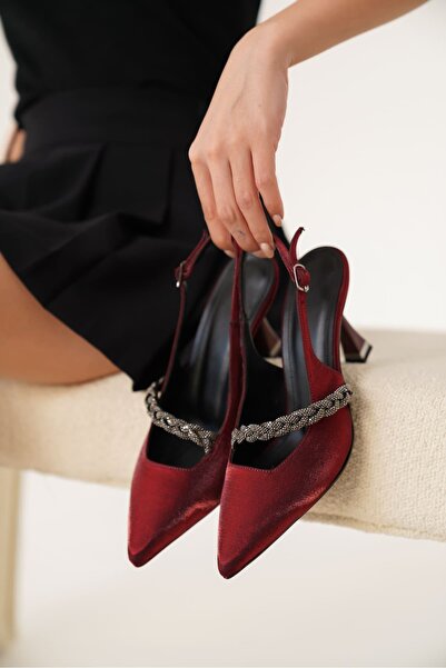 Mulini Red Women's Heeled Shoes Tr08Ms36D