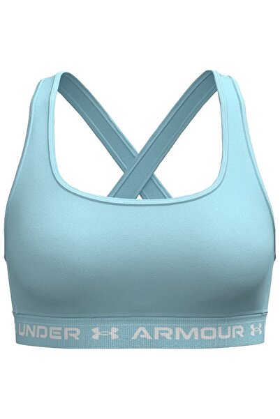 Under Armour UA Crossback Mid Bra 1361034-494 Women’s Blue Athletic Apparel, ...
