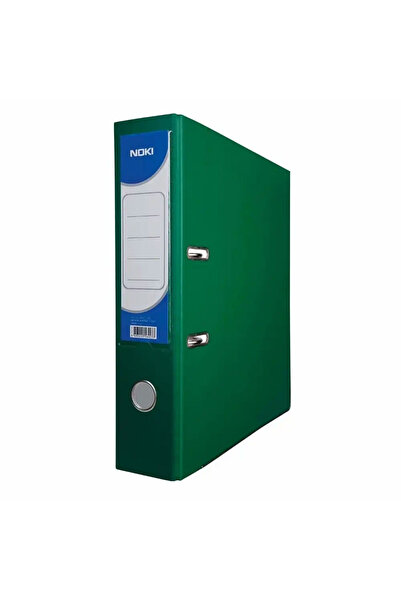Noki Laminated Lever Arch File Int-Ext 7.5cm Green