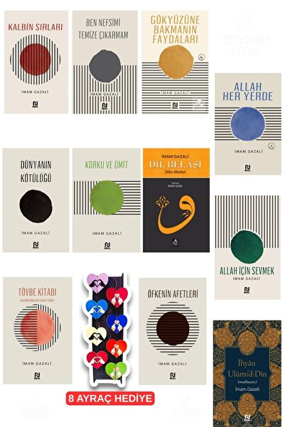 Nesil Yayınları İmam Gazali Dil Belası-Öfkenin Afetleri 11 Kitap Set-8'li Öze...